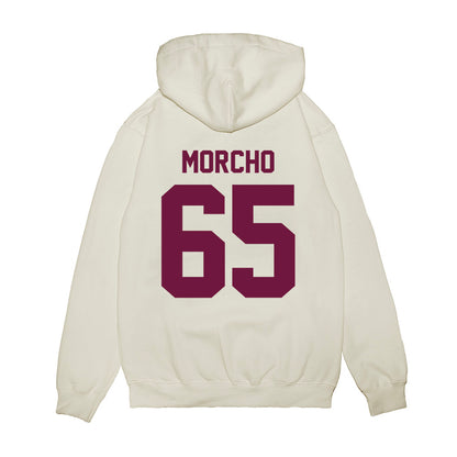 Texas A&M - NCAA Football : Avery Morcho - Vintage Helmet Premium Hooded Sweatshirt-1