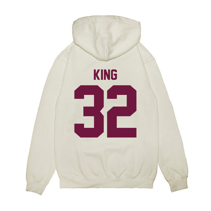 Texas A&M - NCAA Football : Taiyion King - Vintage Helmet Premium Hooded Sweatshirt-1