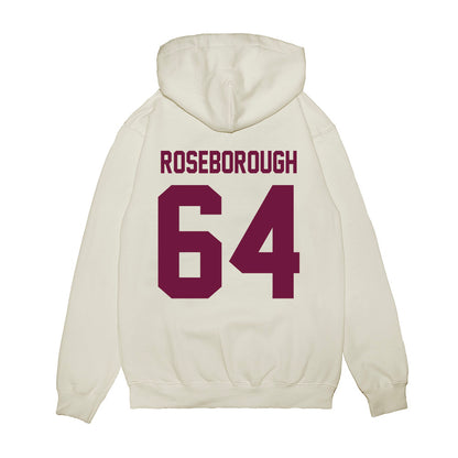 Texas A&M - NCAA Football : Samuel Roseborough - Vintage Helmet Premium Hooded Sweatshirt-1