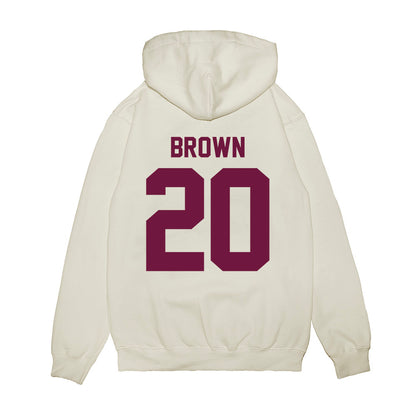 Texas A&M - NCAA Football : Michael Brown - Vintage Helmet Premium Hooded Sweatshirt-1
