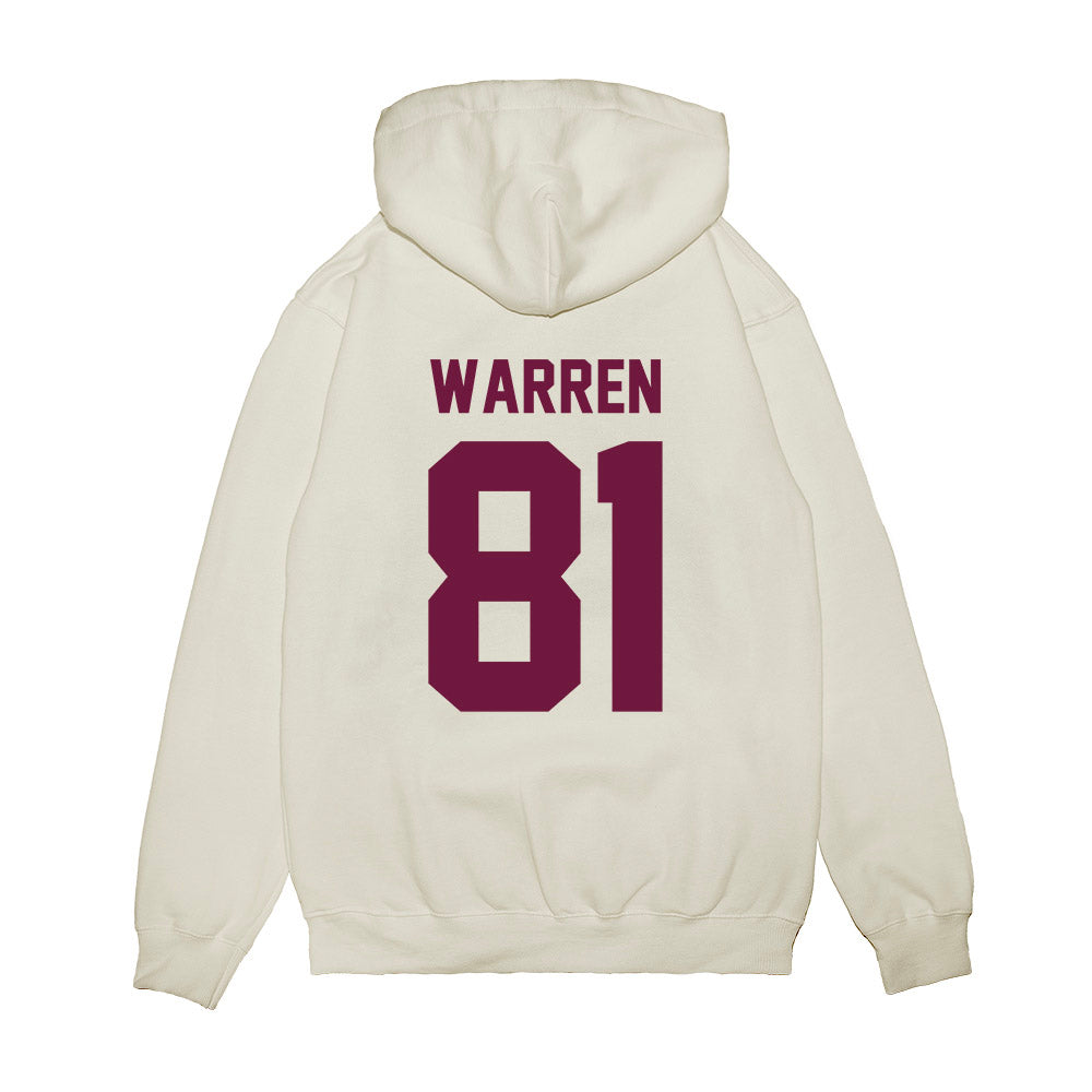 Texas A&M - NCAA Football : Jayden Warren - Vintage Helmet Premium Hooded Sweatshirt-1