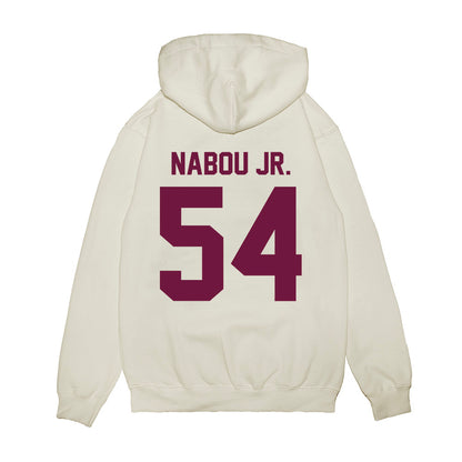 Texas A&M - NCAA Football : Mark Nabou Jr. - Vintage Helmet Premium Hooded Sweatshirt-1