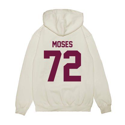 Texas A&M - NCAA Football : Joshua Moses - Vintage Helmet Premium Hooded Sweatshirt-1