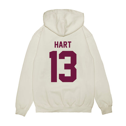 Texas A&M - NCAA Football : Brady Hart - Vintage Helmet Premium Hooded Sweatshirt-1