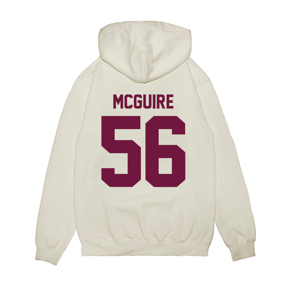 Texas A&M - NCAA Football : Nelson Mcguire - Vintage Helmet Premium Hooded Sweatshirt-1