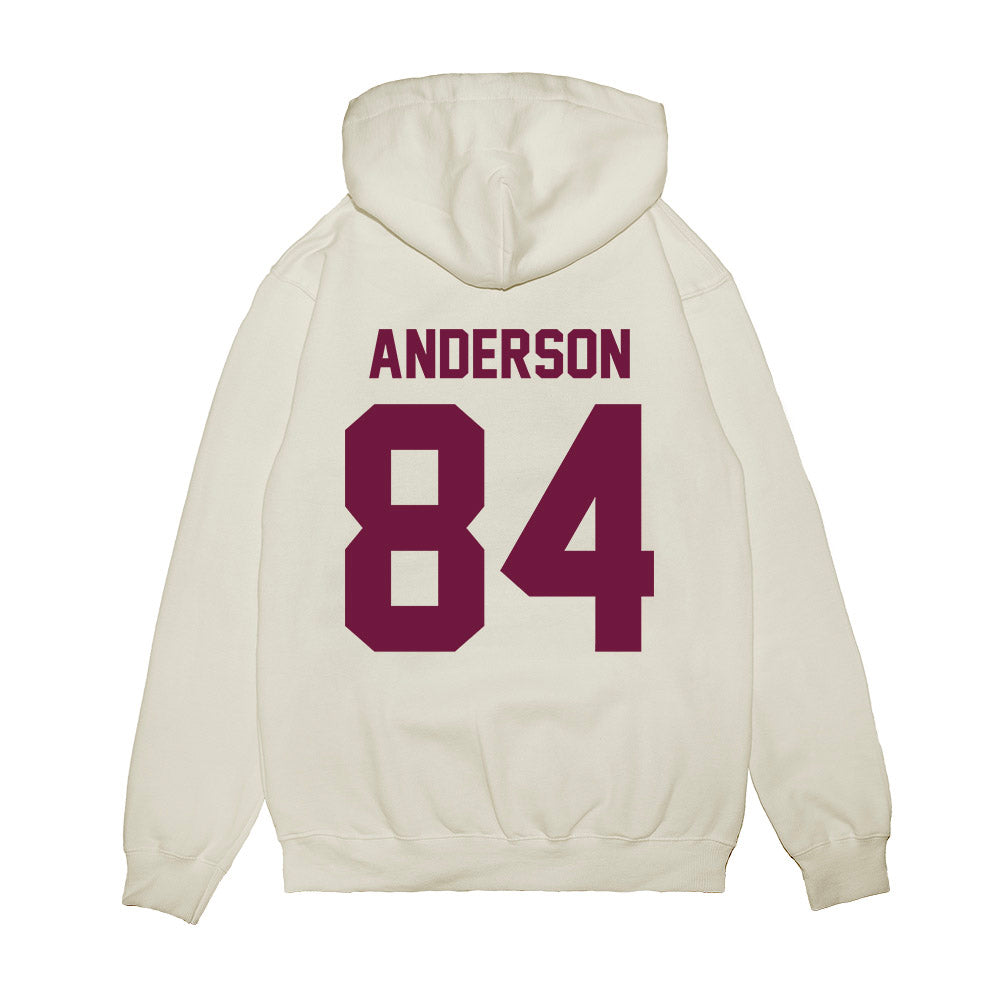 Texas A&M - NCAA Football : Richie Anderson - Vintage Helmet Premium Hooded Sweatshirt-1