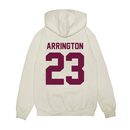 Texas A&M - NCAA Football : Brandon Arrington - Vintage Helmet Premium Hooded Sweatshirt-1