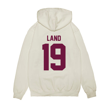 Texas A&M - NCAA Football : Paxton Land - Vintage Helmet Premium Hooded Sweatshirt-1
