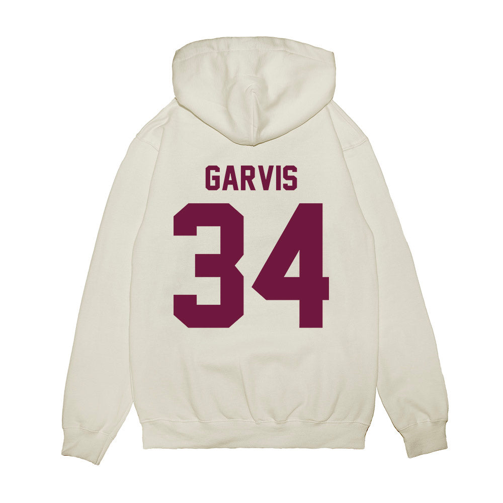 Texas A&M - NCAA Football : Kyle Garvis - Vintage Helmet Premium Hooded Sweatshirt-1