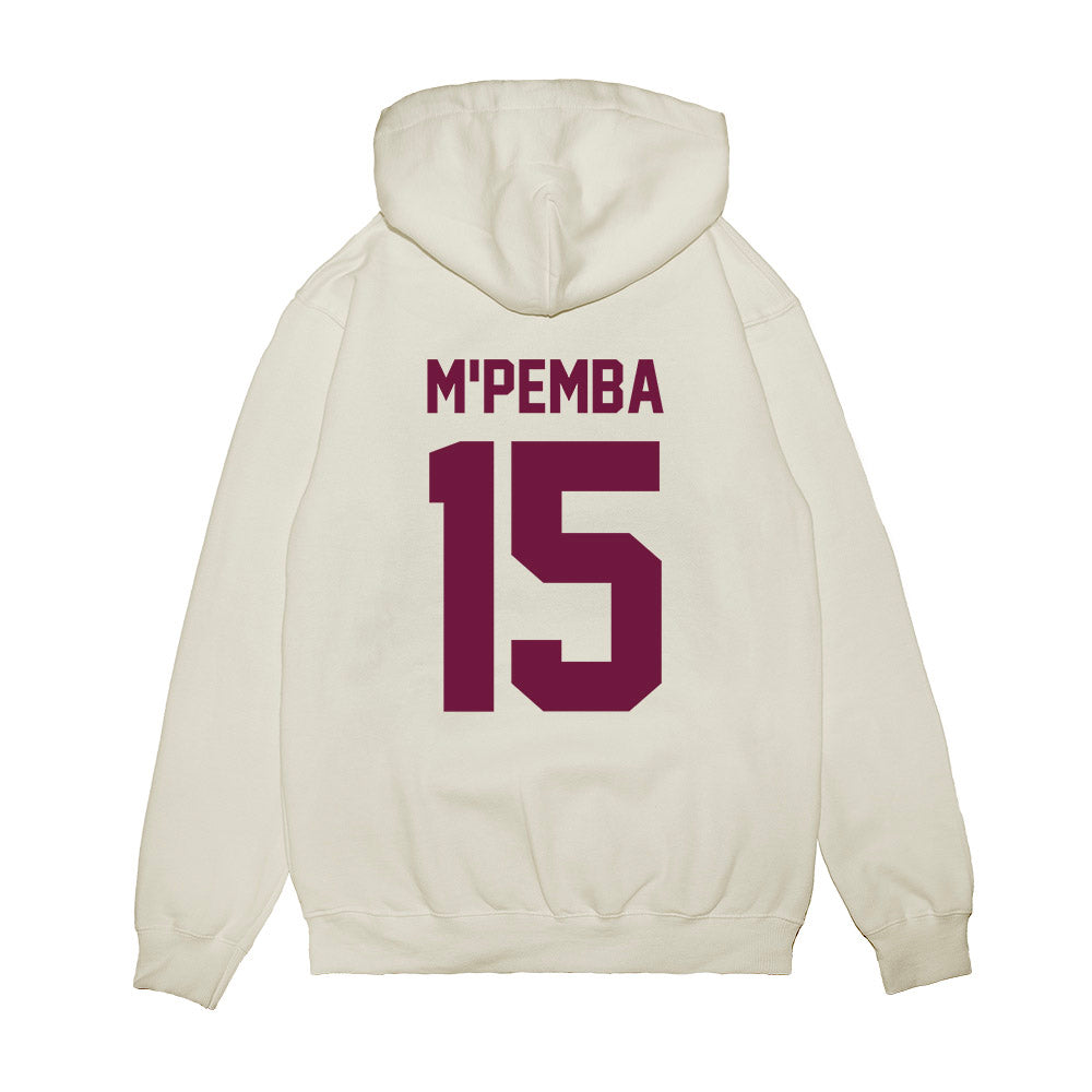 Texas A&M - NCAA Football : Sam M'Pemba - Vintage Helmet Premium Hooded Sweatshirt-1