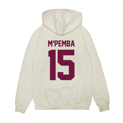 Texas A&M - NCAA Football : Sam M'Pemba - Vintage Helmet Premium Hooded Sweatshirt-1