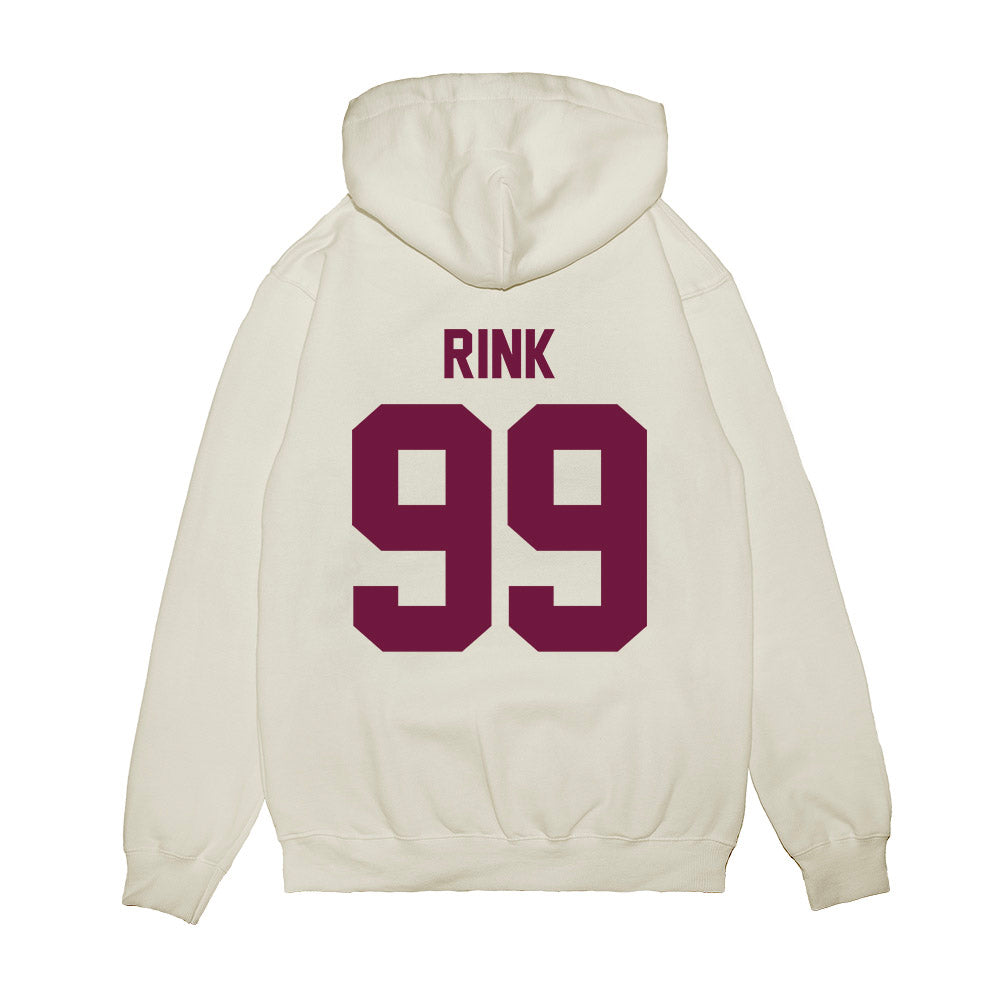 Texas A&M - NCAA Football : Landon Rink - Vintage Helmet Premium Hooded Sweatshirt-1