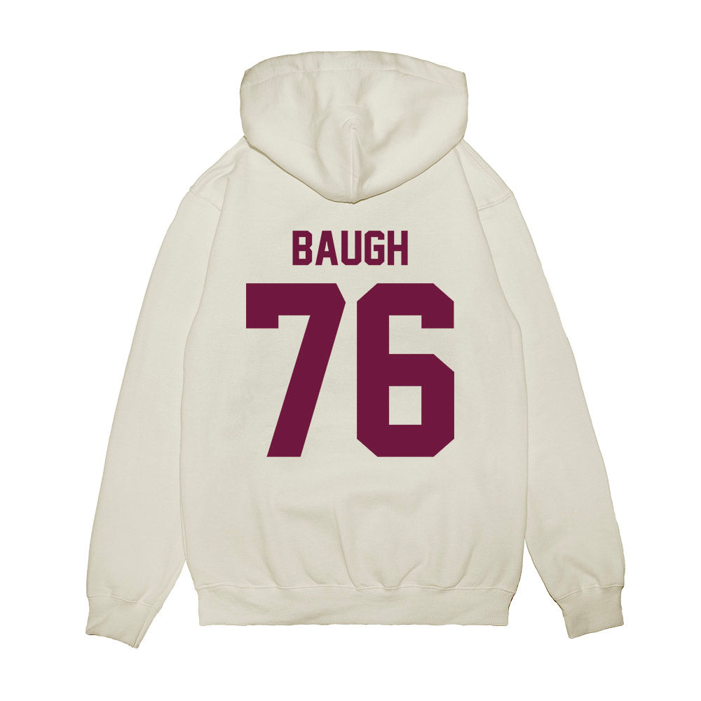 Texas A&M - NCAA Football : Trovon Baugh - Vintage Helmet Premium Hooded Sweatshirt-1