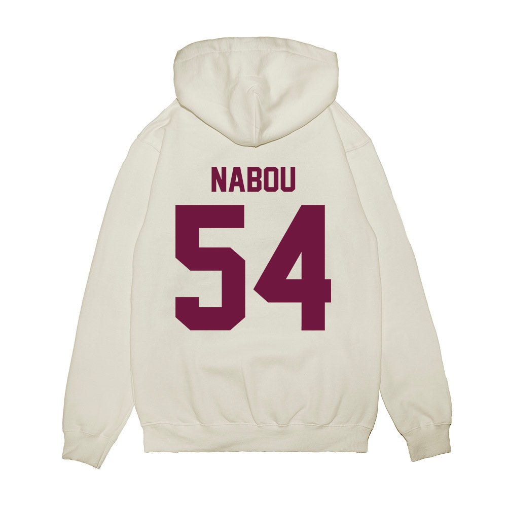 Texas A&M - NCAA Football : Mark Nabou - Vintage Helmet Premium Hooded Sweatshirt-1