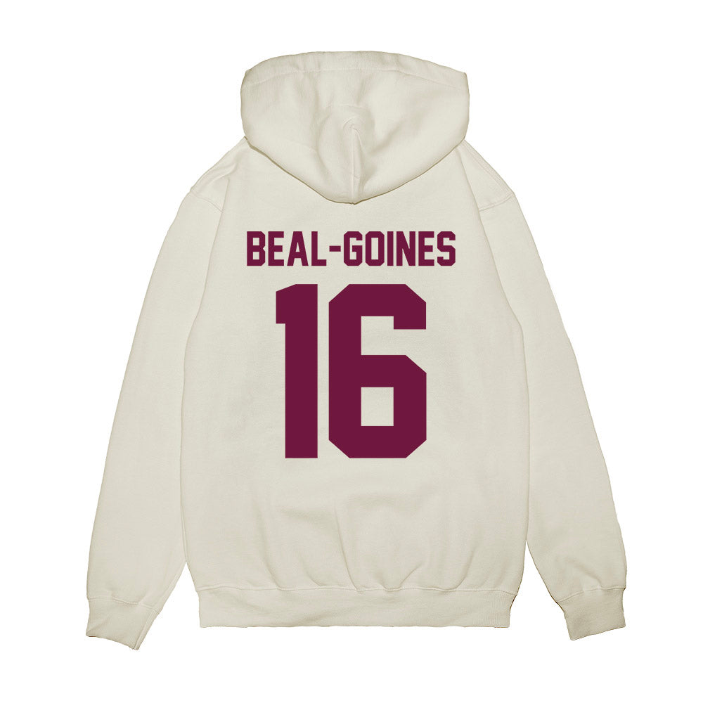 Texas A&M - NCAA Football : Jamar Beal-Goines - Vintage Helmet Premium Hooded Sweatshirt-1