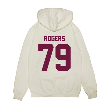 Texas A&M - NCAA Football : Lamont Rogers - Vintage Helmet Premium Hooded Sweatshirt-1