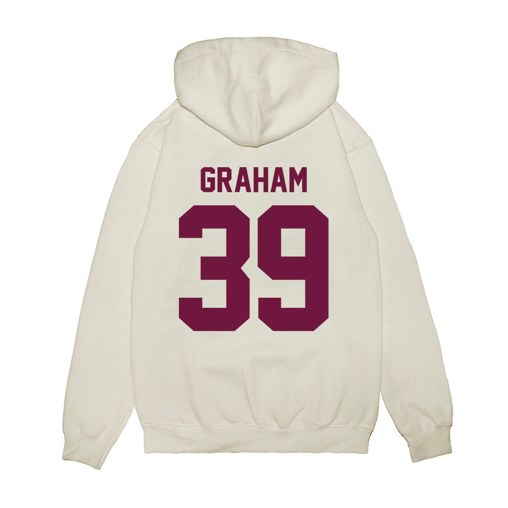 Texas A&M - NCAA Football : Adam Graham - Vintage Helmet Premium Hooded Sweatshirt-1