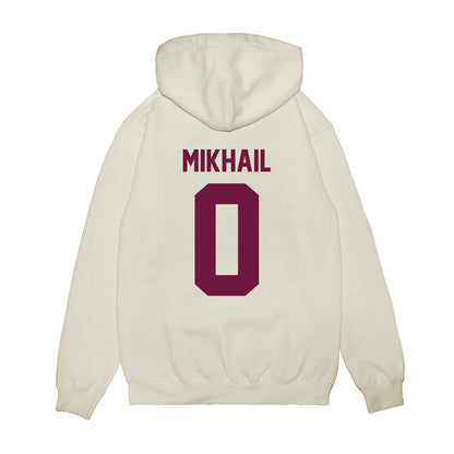 Texas A&M - NCAA Football : Noah Mikhail - Vintage Helmet Premium Hooded Sweatshirt-1