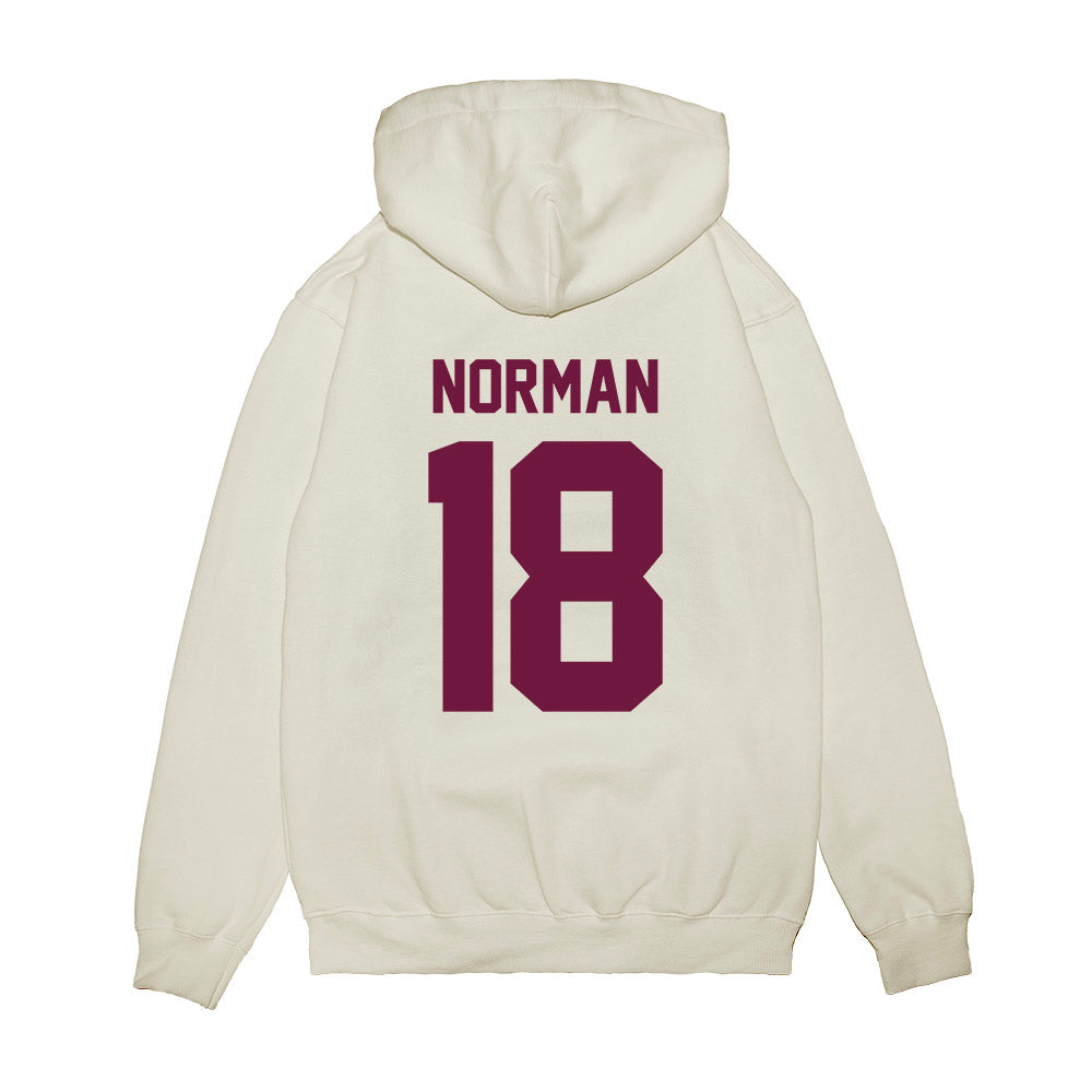 Texas A&M - NCAA Football : TK Norman - Vintage Helmet Premium Hooded Sweatshirt-1