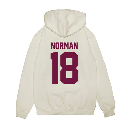 Texas A&M - NCAA Football : TK Norman - Vintage Helmet Premium Hooded Sweatshirt-1