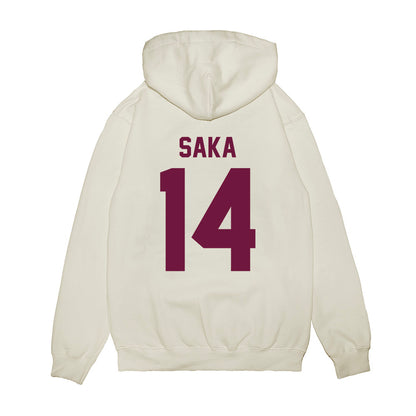 Texas A&M - NCAA Football : Anto Saka - Vintage Helmet Premium Hooded Sweatshirt-1