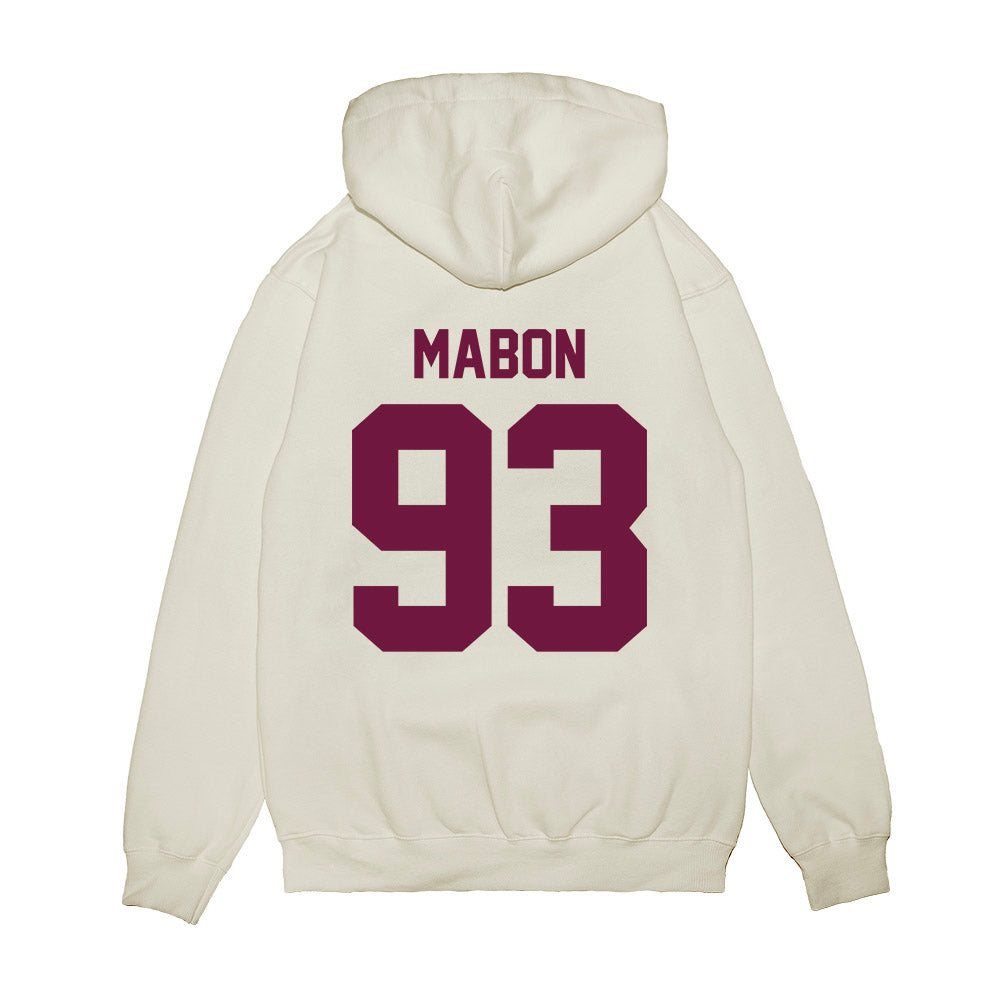 Texas A&M - NCAA Football : Nathan Mabon - Vintage Helmet Premium Hooded Sweatshirt-1