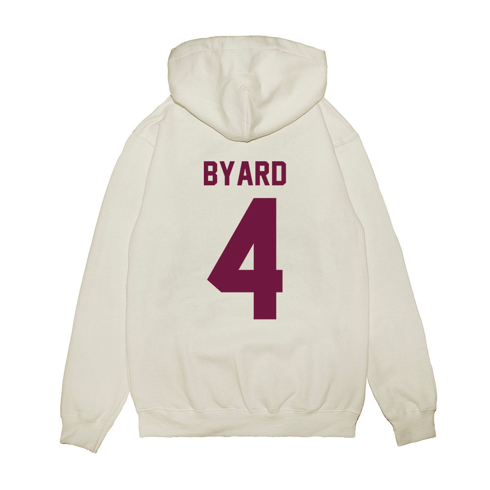 Texas A&M - NCAA Football : Tawfiq Byard - Vintage Helmet Premium Hooded Sweatshirt-1