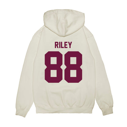 Texas A&M - NCAA Football : Micah Riley - Vintage Helmet Premium Hooded Sweatshirt-1