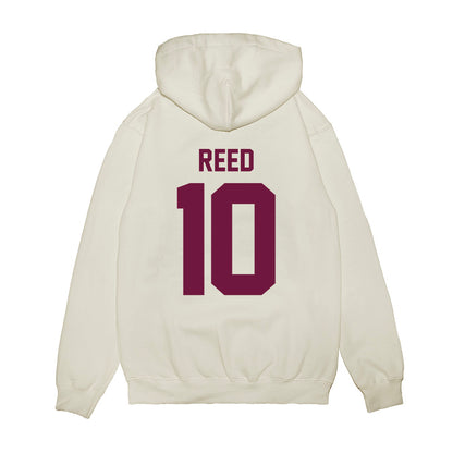 Texas A&M - NCAA Football : Marcel Reed - Vintage Helmet Premium Hooded Sweatshirt-1
