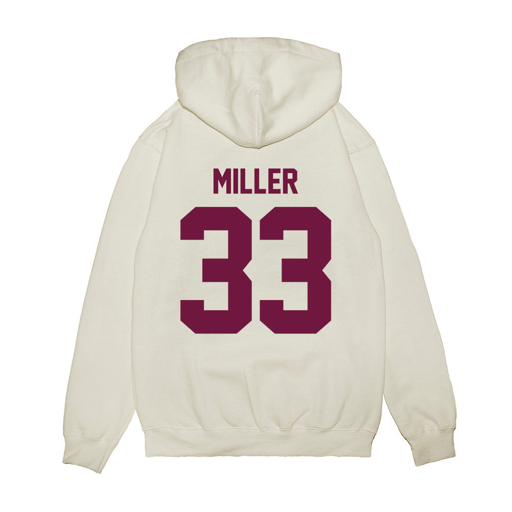 Texas A&M - NCAA Football : Storm Miller - Vintage Helmet Premium Hooded Sweatshirt-1