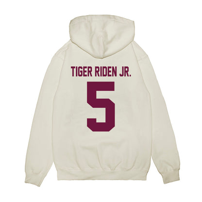 Texas A&M - NCAA Football : Deondrae Tiger Riden Jr. - Vintage Helmet Premium Hooded Sweatshirt-1