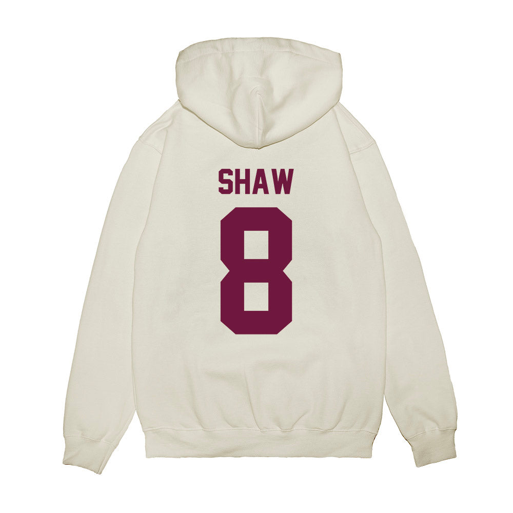 Texas A&M - NCAA Football : Jordan Shaw - Vintage Helmet Premium Hooded Sweatshirt-1