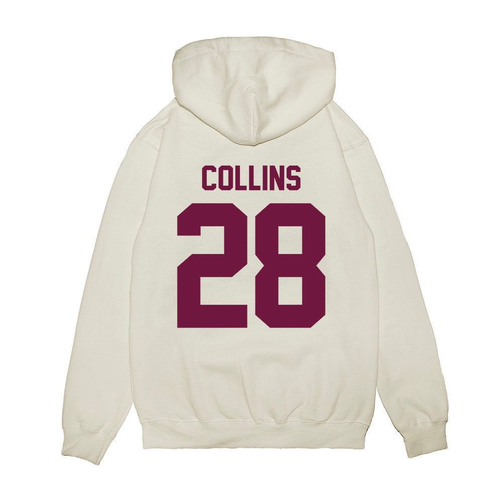 Texas A&M - NCAA Football : Chance Collins - Vintage Helmet Premium Hooded Sweatshirt-1