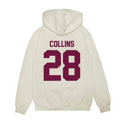 Texas A&M - NCAA Football : Chance Collins - Vintage Helmet Premium Hooded Sweatshirt-1