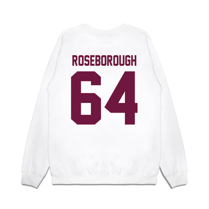 Texas A&M - NCAA Football : Samuel Roseborough - Vintage Helmet Premium Crewneck Sweatshirt-1