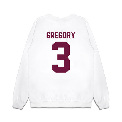 Texas A&M - NCAA Football : Aaron Gregory - Vintage Helmet Premium Crewneck Sweatshirt-1