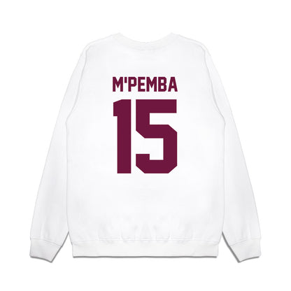 Texas A&M - NCAA Football : Sam M'Pemba - Vintage Helmet Premium Crewneck Sweatshirt-1