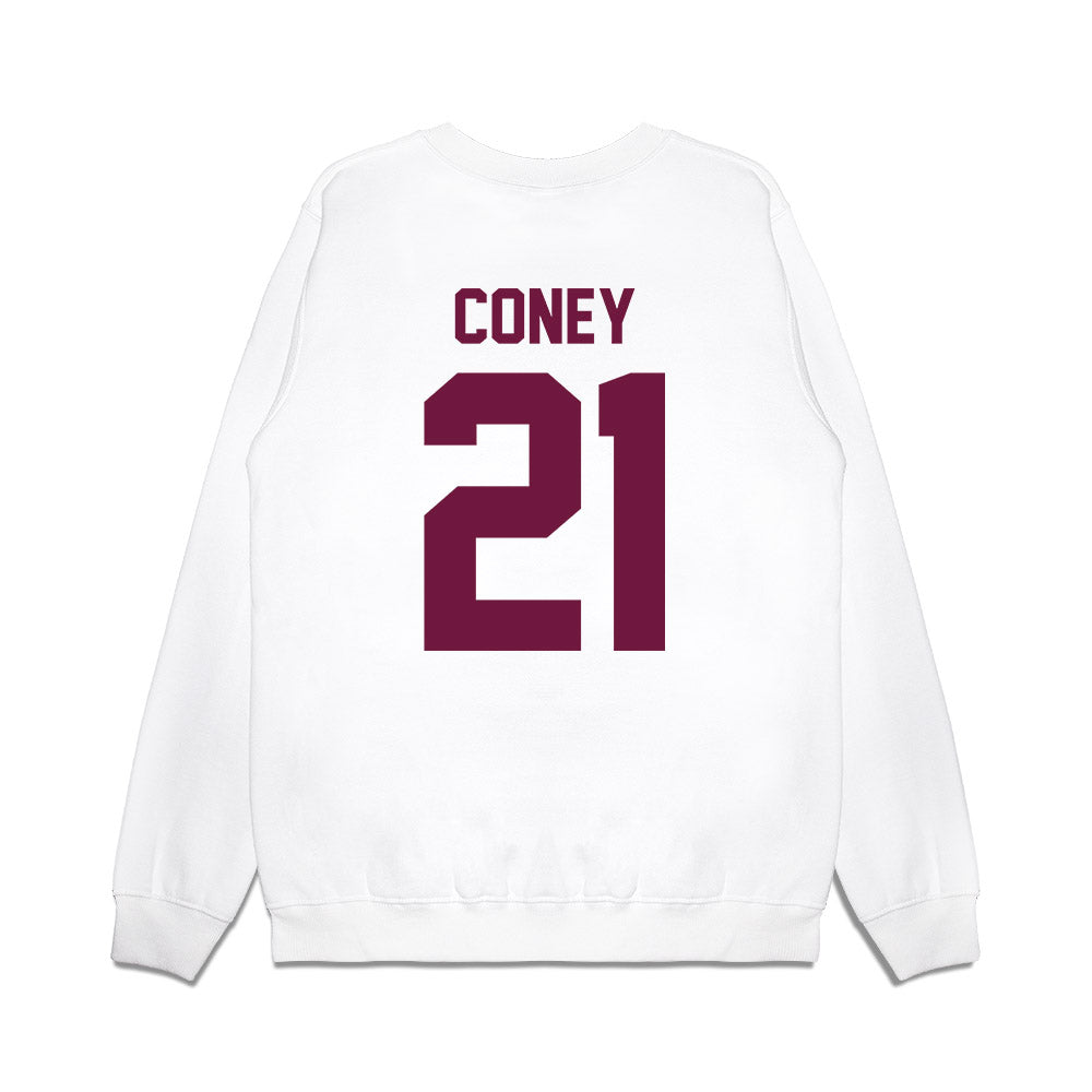 Texas A&M - NCAA Football : Raymir Coney - Vintage Helmet Premium Crewneck Sweatshirt-1