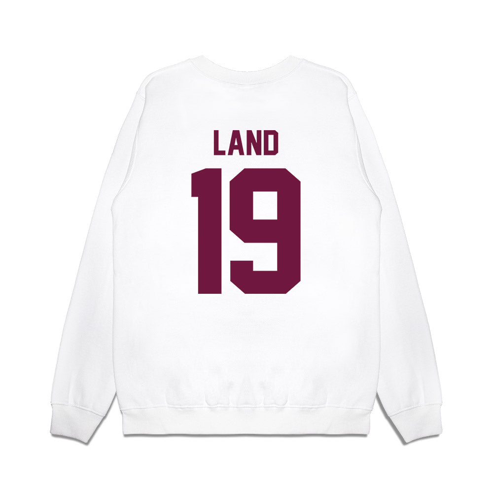 Texas A&M - NCAA Football : Paxton Land - Vintage Helmet Premium Crewneck Sweatshirt-1