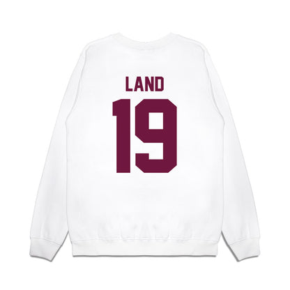 Texas A&M - NCAA Football : Paxton Land - Vintage Helmet Premium Crewneck Sweatshirt-1
