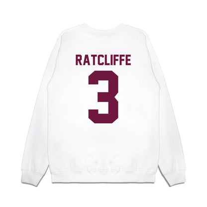 Texas A&M - NCAA Football : Marcus Ratcliffe - Vintage Helmet Premium Crewneck Sweatshirt-1