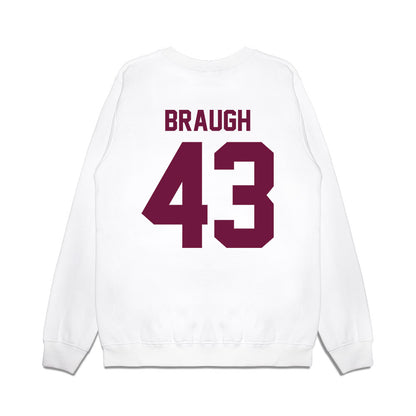 Texas A&M - NCAA Football : Carter Braugh - Vintage Helmet Premium Crewneck Sweatshirt-1