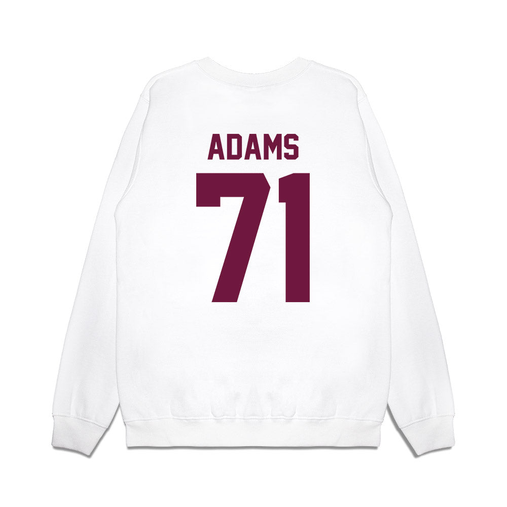 Texas A&M - NCAA Football : Tyree Adams - Vintage Helmet Premium Crewneck Sweatshirt-1