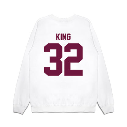 Texas A&M - NCAA Football : Taiyion King - Vintage Helmet Premium Crewneck Sweatshirt-1