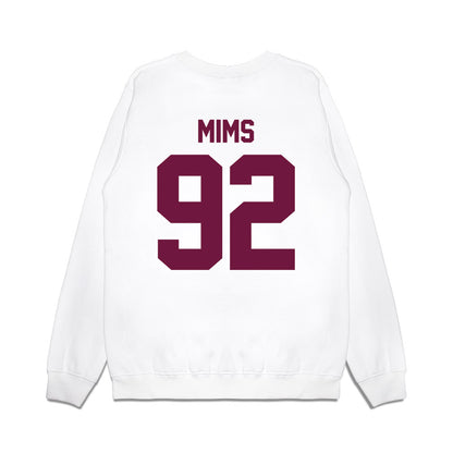 Texas A&M - NCAA Football : CJ Mims - Vintage Helmet Premium Crewneck Sweatshirt-1