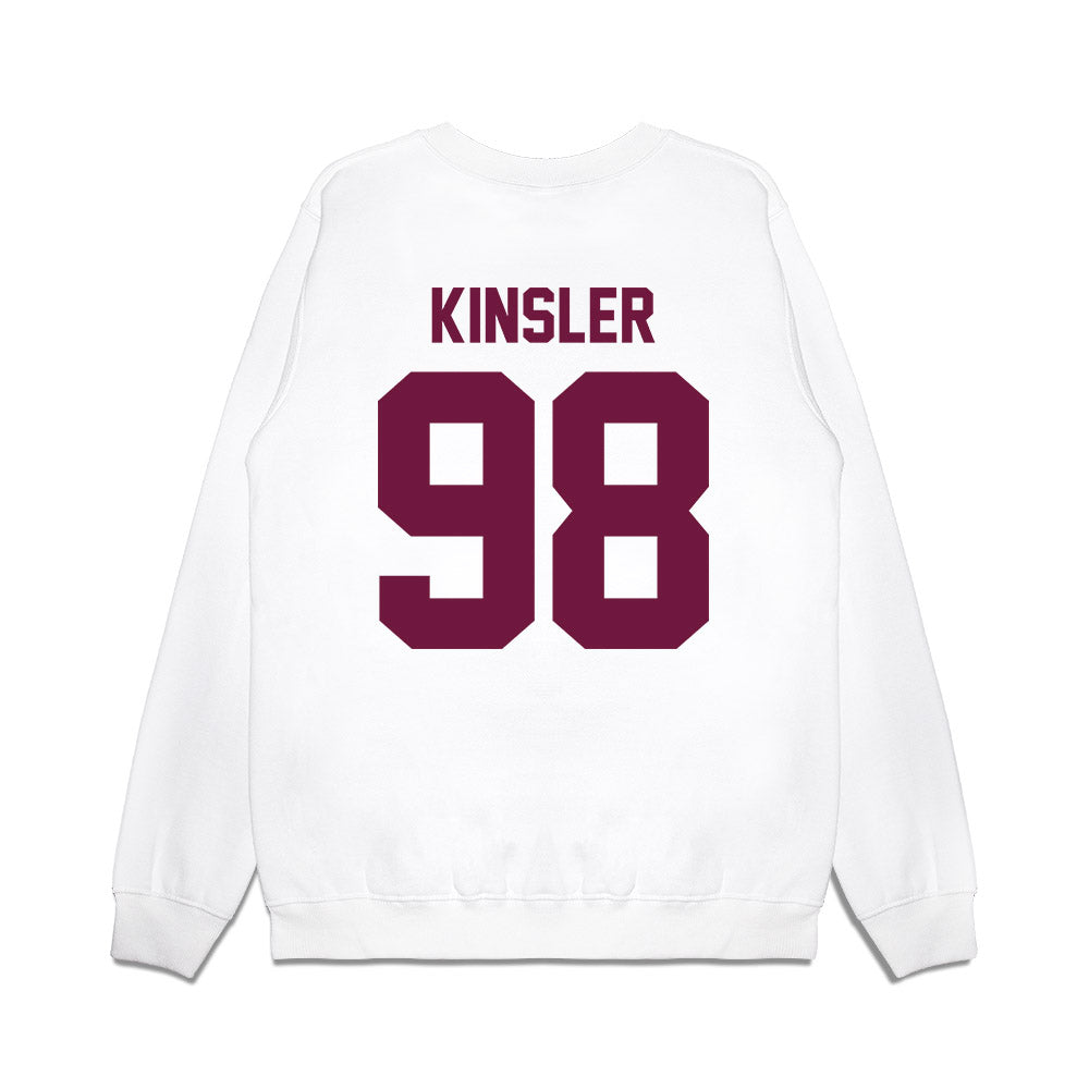 Texas A&M - NCAA Football : Jermaine Kinsler - Vintage Helmet Premium Crewneck Sweatshirt-1