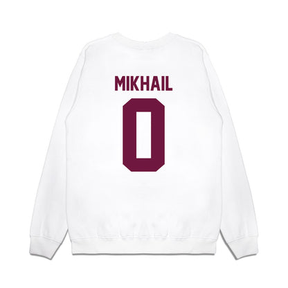 Texas A&M - NCAA Football : Noah Mikhail - Vintage Helmet Premium Crewneck Sweatshirt-1