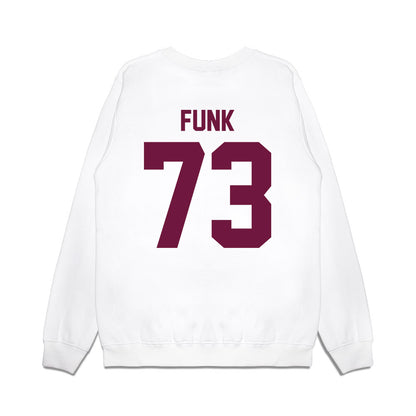 Texas A&M - NCAA Football : Ashton Funk - Vintage Helmet Premium Crewneck Sweatshirt-1