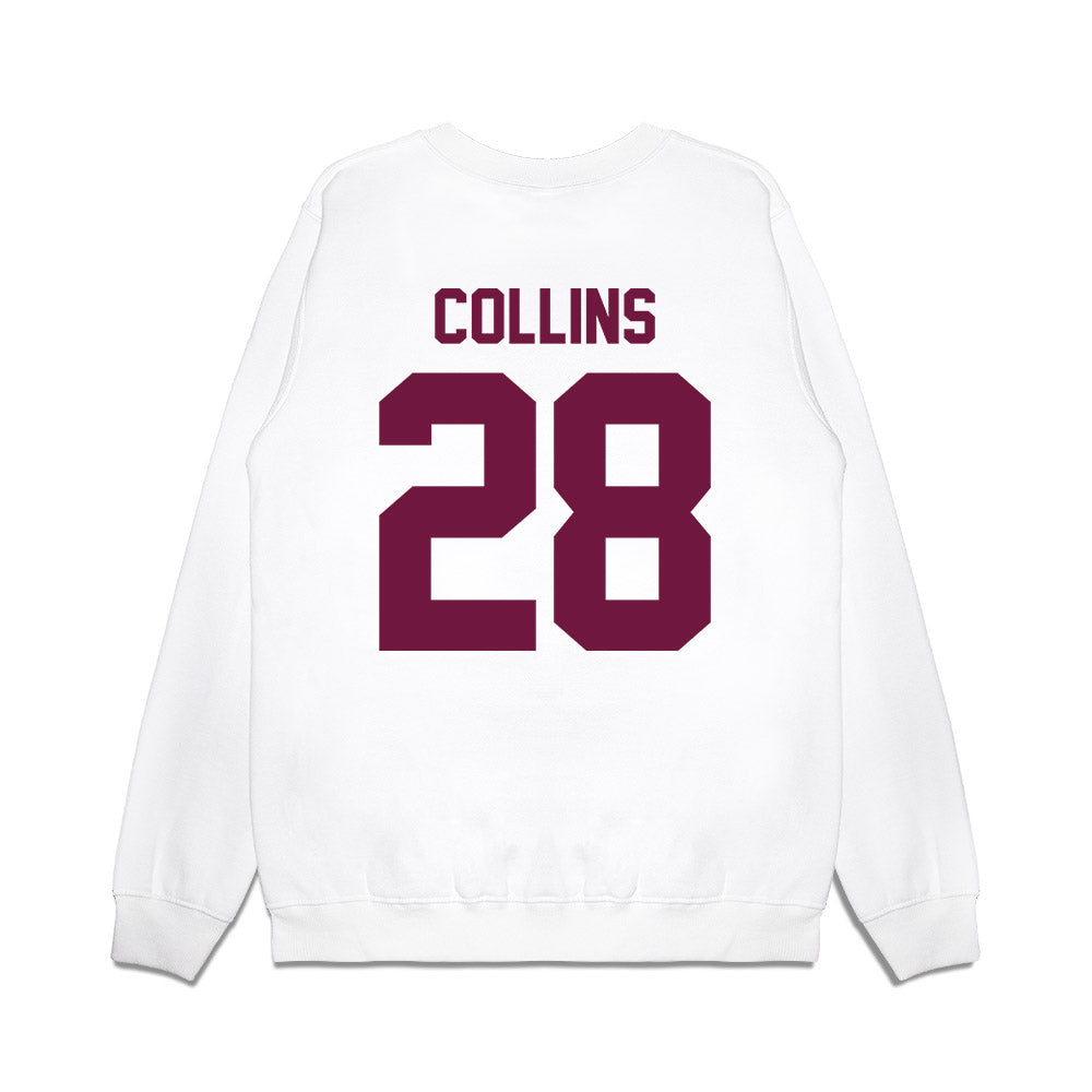 Texas A&M - NCAA Football : Chance Collins - Vintage Helmet Premium Crewneck Sweatshirt-1