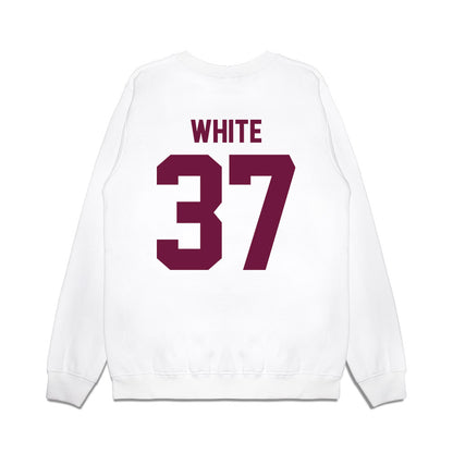 Texas A&M - NCAA Football : Tyler White - Vintage Helmet Premium Crewneck Sweatshirt-1